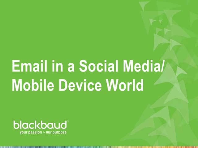 Driving email engagement for non-profits.
