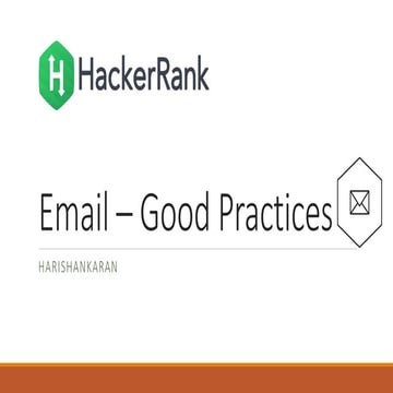 Email - Good Practices