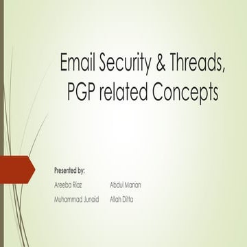 Email security &amp; threads