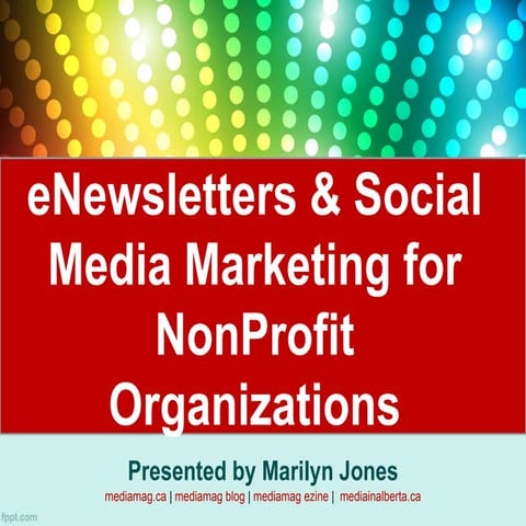 eMail + Social Media Marketing for NonProfit Organizations