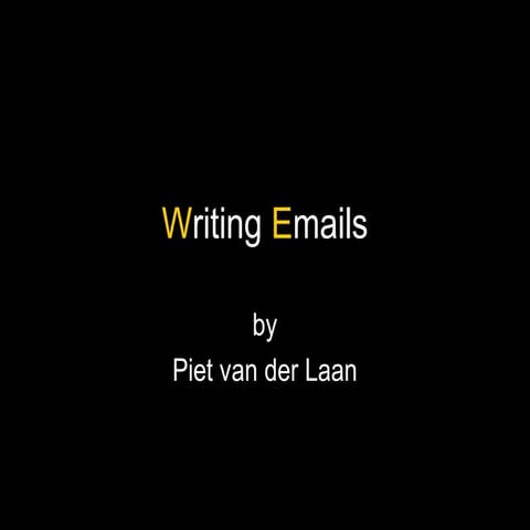 Writing Emails