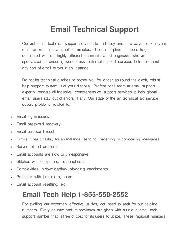 Email technical support phone number 1 (888) 278 0751 USA