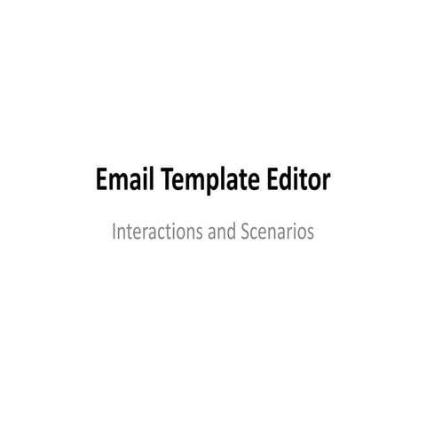 Email template editor