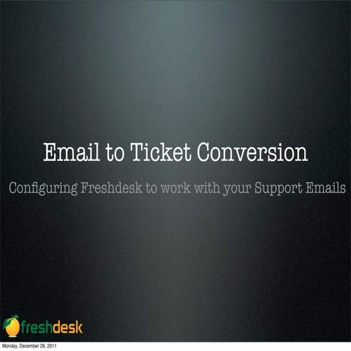 Email to ticket conversion | PDF