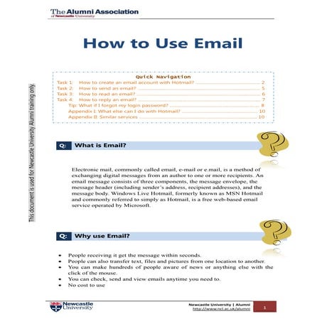 How to Use Email (Hotmail)