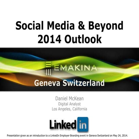 Geneva Switzerland LinkedIn Employer Branding Event Intro Presentation
