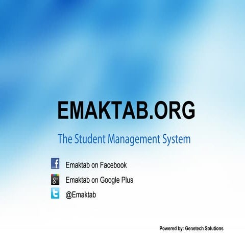 Emaktab - Student management system | PPT
