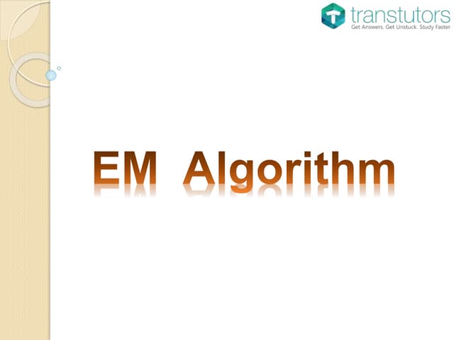 Em Algorithm | Statistics