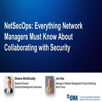NetSecOps: Everything Network Managers Must Know About Collaborating with Sec...