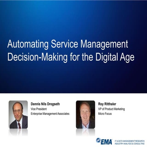 Automating Service Management: Decision Making for the Digital Age 