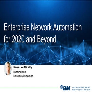 Enterprise Network Automation for 2020 and Beyond