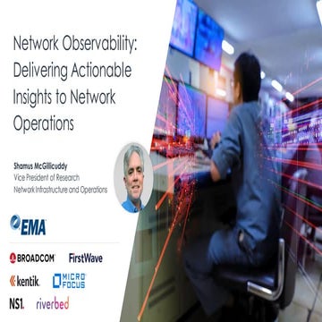 Network Observability: Delivering Actionable Insights to Network Operations