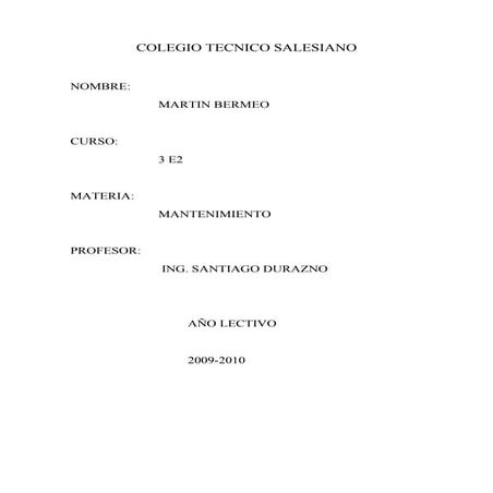 MAntenimiento Bermeo Día