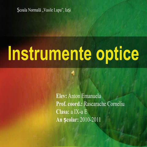 Instrumente optice