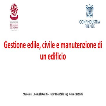 Gestione civile e manutenzione di un edificio