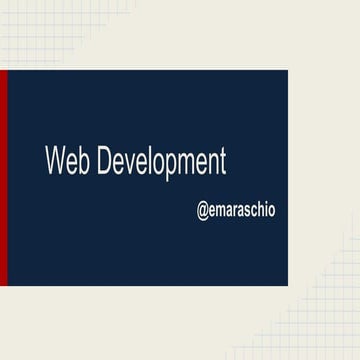Web Development introduction