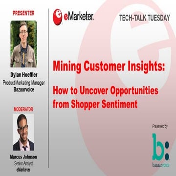 Webinar: Mining Customer Insights: How to Uncover Opportunities from Shopper ...