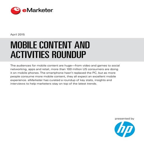 E marketer mobile_content_activities_roundup