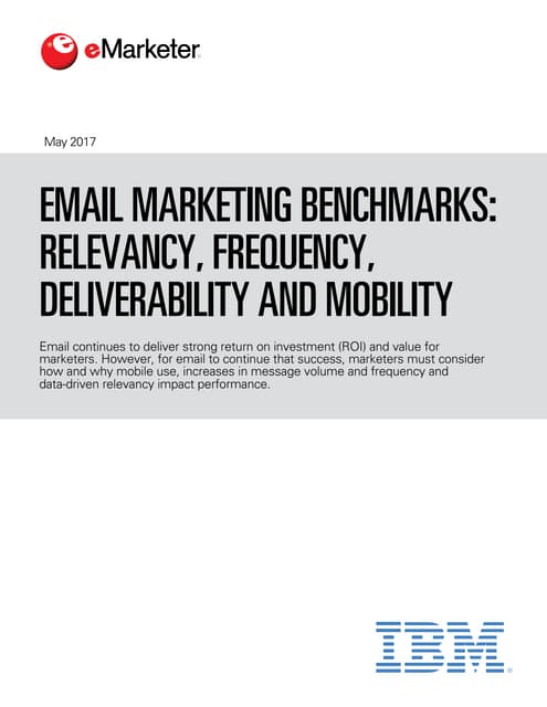Email Marketing Benchmarks