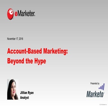 eMarketer Webinar: Account-Based Marketing—Beyond the Hype