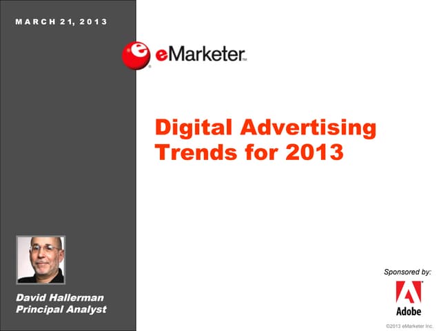 eMarketer Webinar: Digital Advertis...