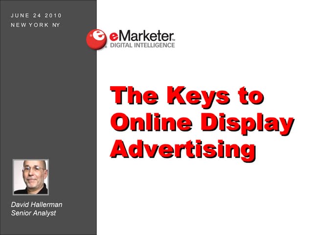 eMarketer Webinar: Keys to Online D...