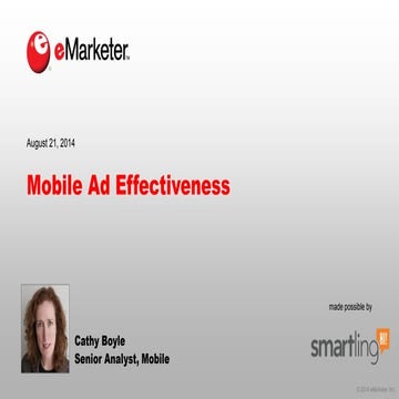 Mobile Ad Effectiveness