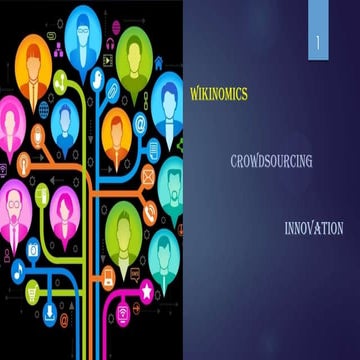 Wikinomics: crowdsharing and innovation 