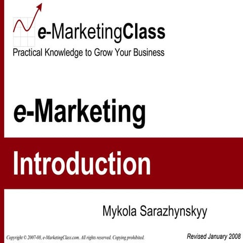 Internet Marketing Training On-Demand: Introduction to  eMarketing
