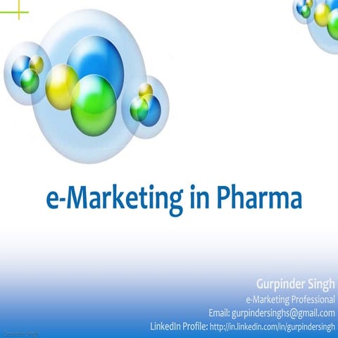 Digital Marketing in Pharma (India)