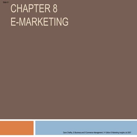 Topic 10 Emarketing plan 1