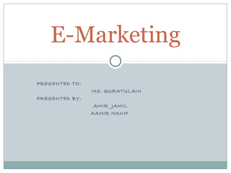 E marketing presentation image