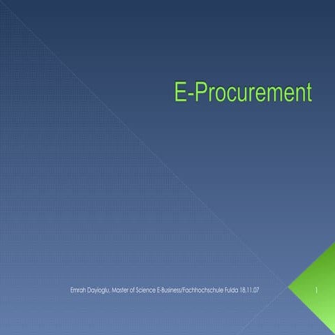 eProcurement