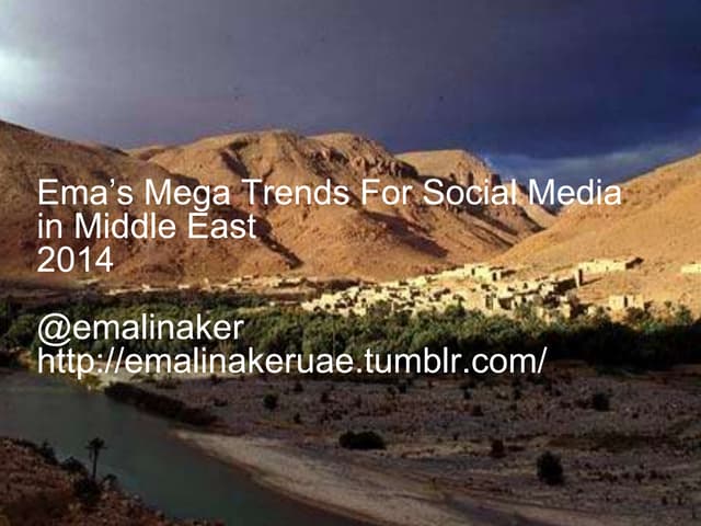 Ema's Mega #MENA Social Media Trend...