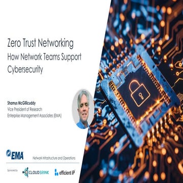 Zero Trust Networking: How Network Teams Support Cybersecurity