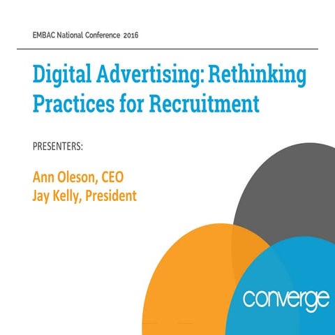 Digital Advertising: Rethinking Practices for Recruitmment