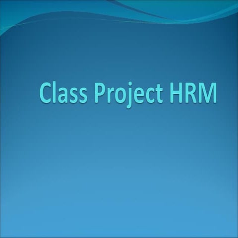 Hrm project | DOC