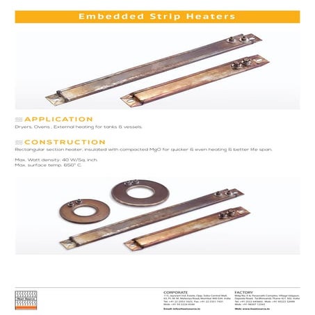 Embedded Strip Heaters – Industrial Strip Heating Elements | PDF