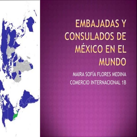 Embajadas y consulados de méxico en el mundo