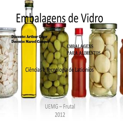 Embalagens de vidro