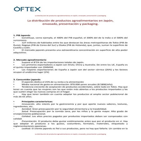 Seminario Virtual ICEX sobre el mercado agroalimentario en Japón