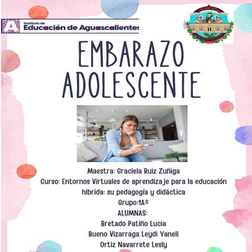 Embarazo Adolescente, causas, consecuencias, datos importantes y como prevenirlo