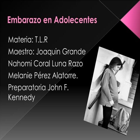 Embarazo en adolecentes