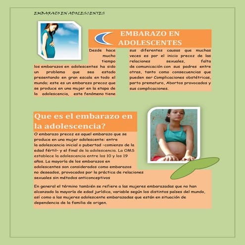 Embarazo en adolescentes
