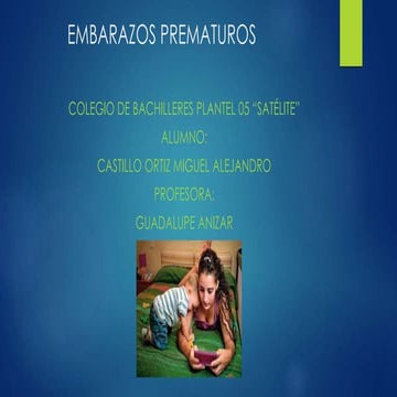 Embarazos prematuros