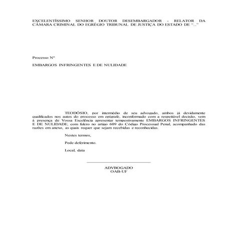 Embargos infringentes