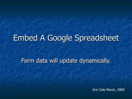 embed spreadsheet to MOODLE | PDF