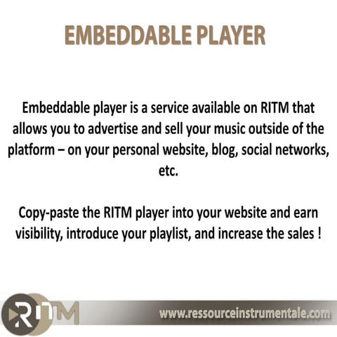 Embeddable player