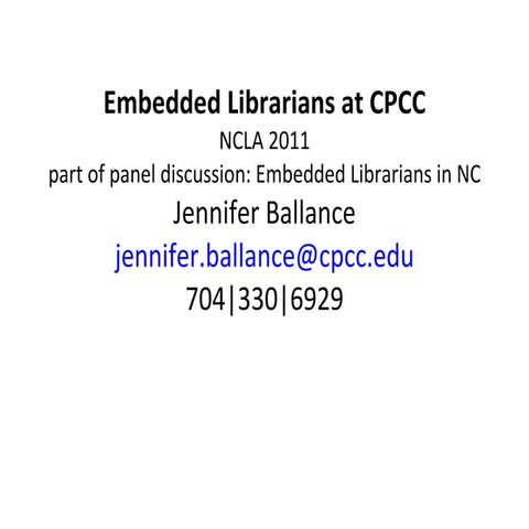 Embedded librarians-cpcc-for slideshare
