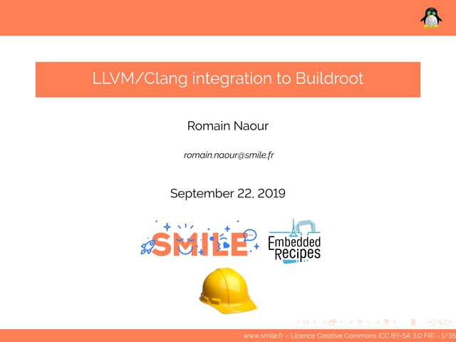 Embedded Recipes 2019 - LLVM / Clang integration